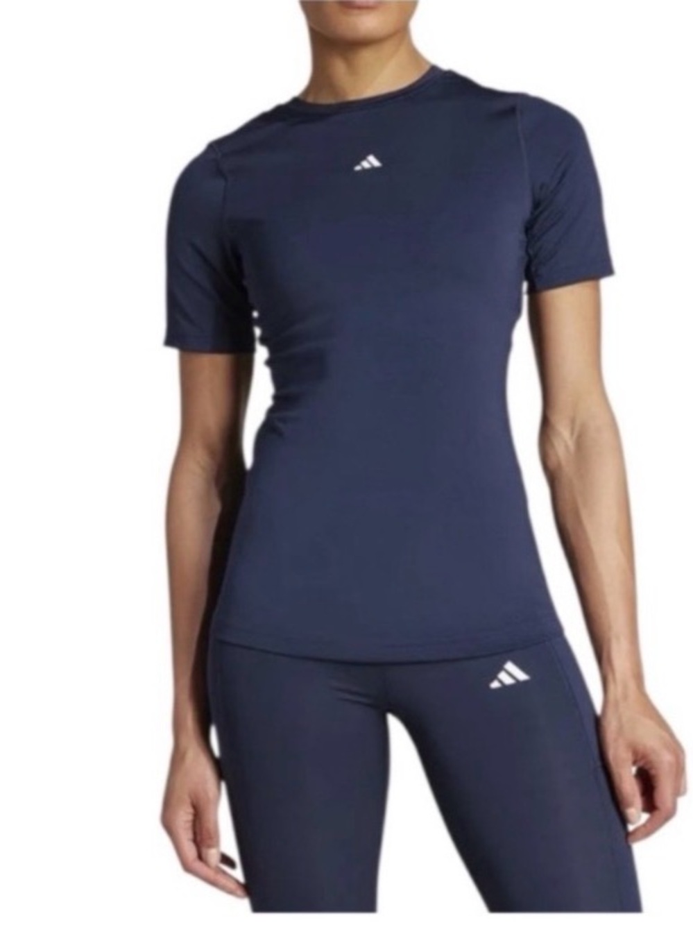 adidas Women’s Blue Short-Sleeve Performance Tee size S